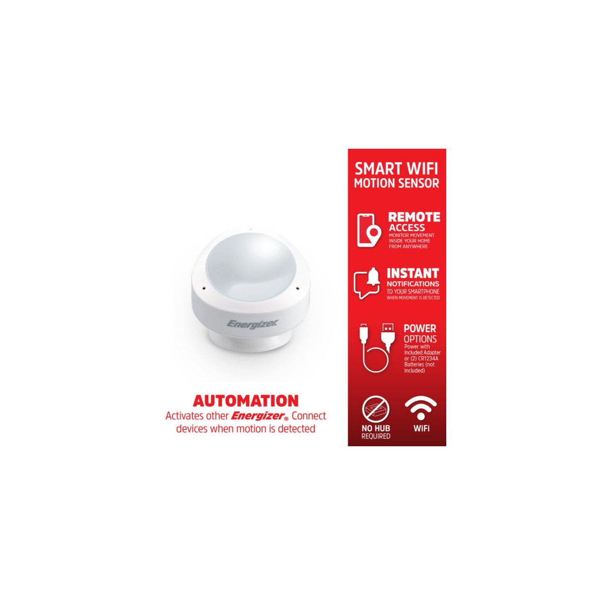 Sensor de Movimiento Inteligente + Wifi Energizer