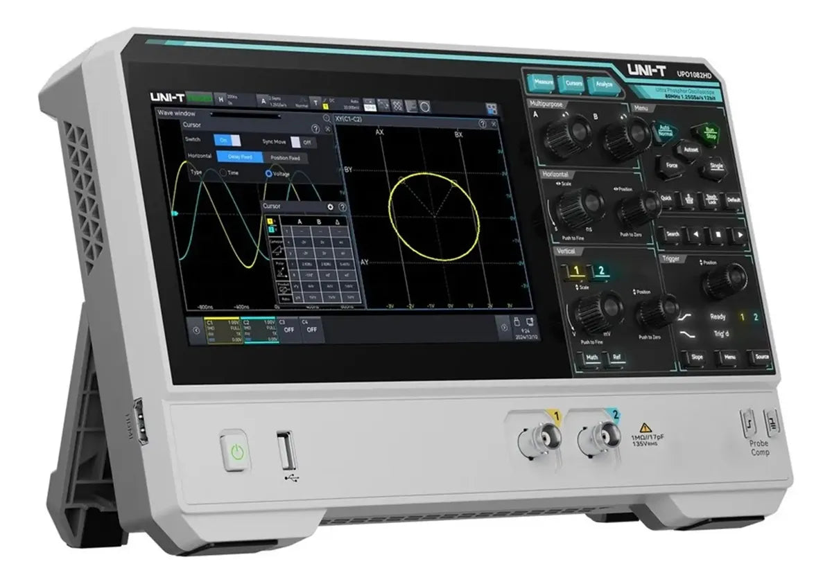 Osciloscopio Digital UPO1082HD 80MHz 12 Bits 2 Canales