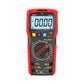 Multímetro digital UNI-T UT89XD, rojo y gris, vista frontal con pantalla y selector