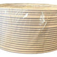 Cable 12 AWG blanco en rollo, vista frontal con envoltorio transparente