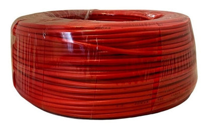 Cable 12 AWG rojo L.A.POWER en rollo, vista frontal del envoltorio