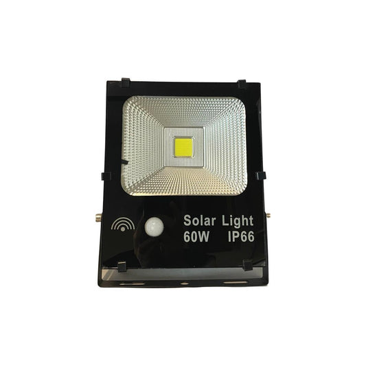 Foco Led Con Placa Solar Y Sensor 60w