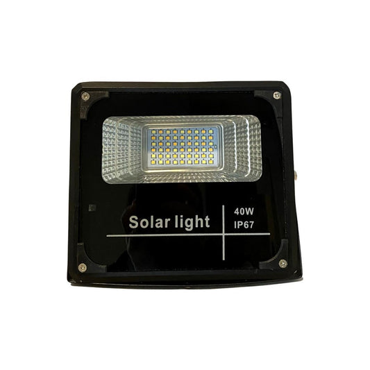 Foco Led Con Placa Solar 40w