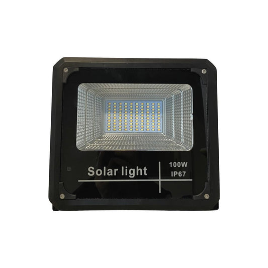 Foco Led Con Placa Solar 100w