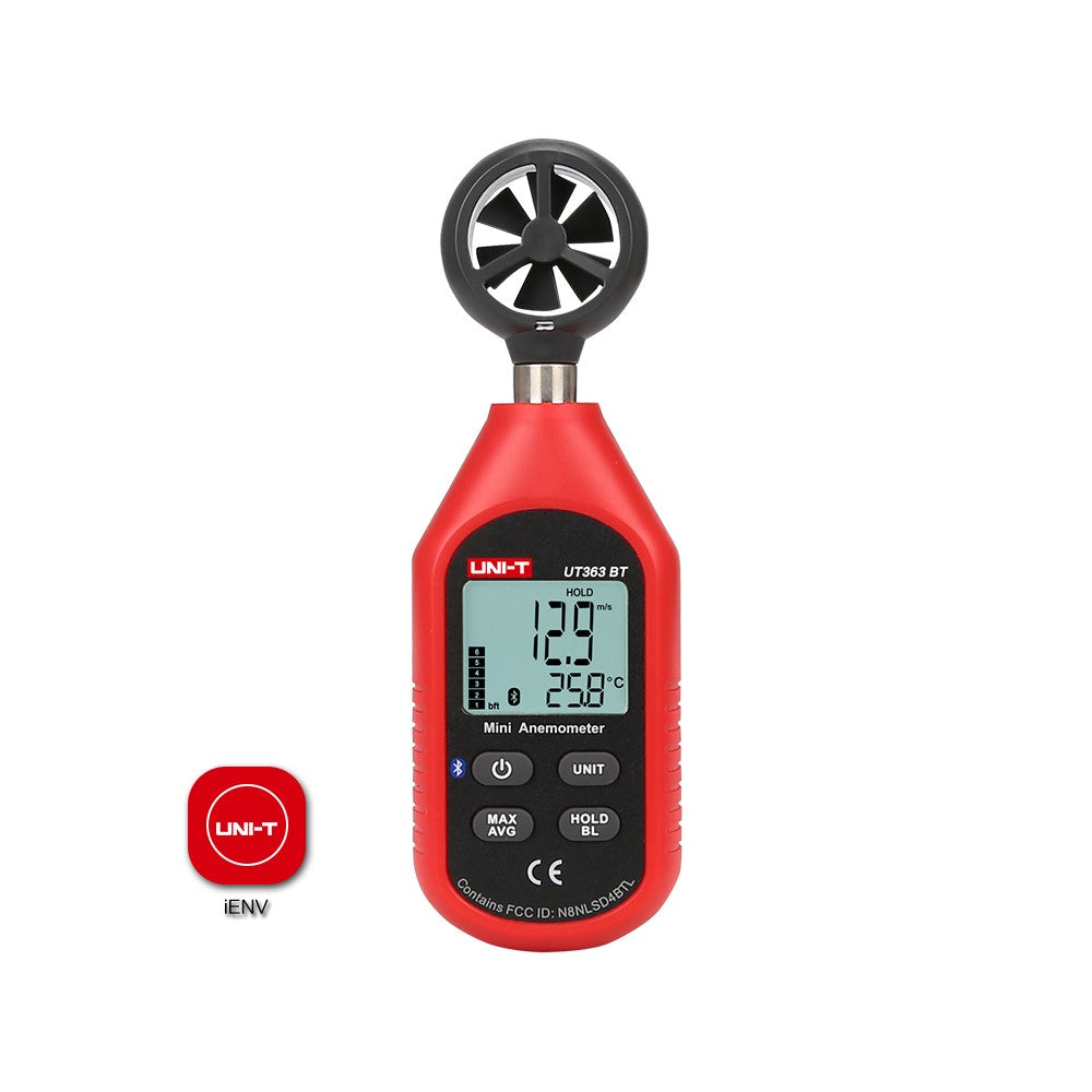 Mini Anemómetro Digital UT363 BT (Versión Bluetooth)